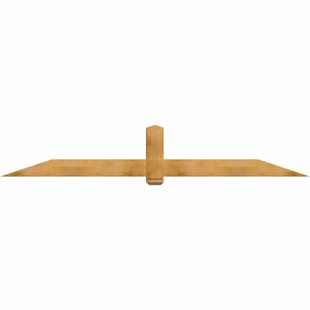 Ekena Millwork Eugene Rough Sawn Timber Gable Bracket, Western Red Cedar, 108"W x 18"H x 6"D x 6"F, 4/12 Pitch GBW108X18X0606EUG00RWR